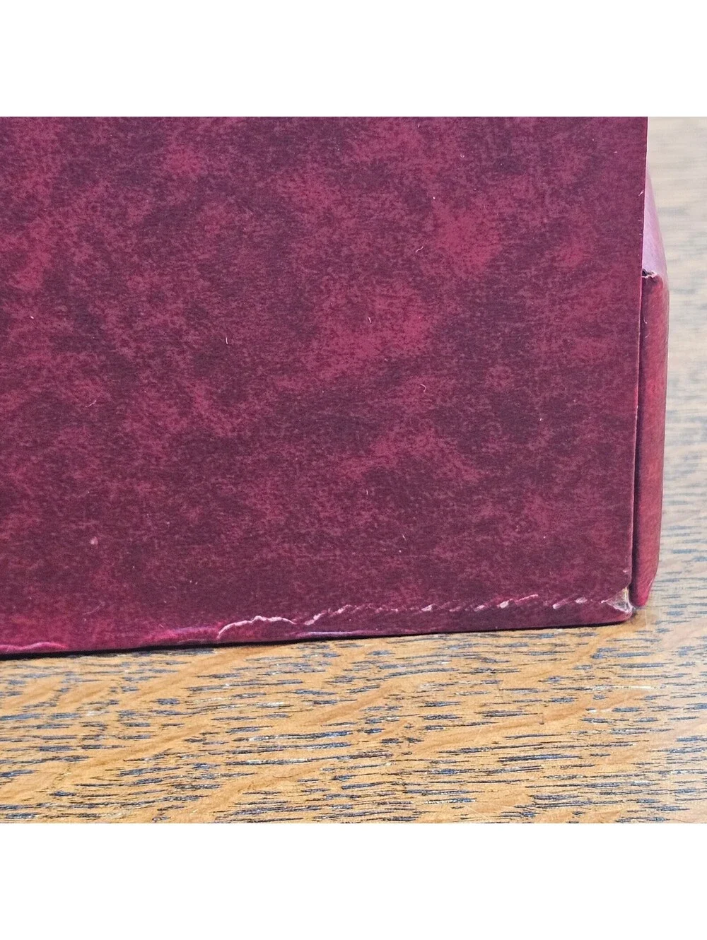 Vintage Mele Jewelry Box Burgundy Gold Tooled 2 Tier Locking Original Key